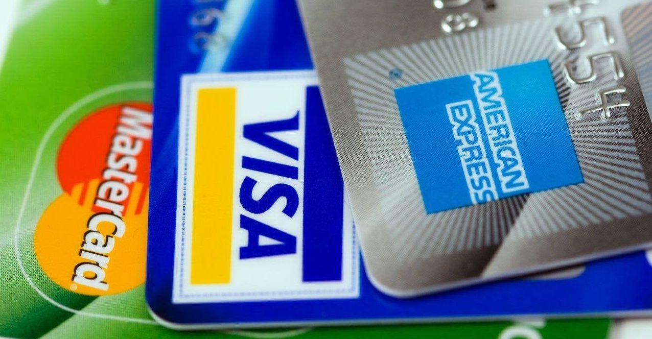 Various types of credit cards