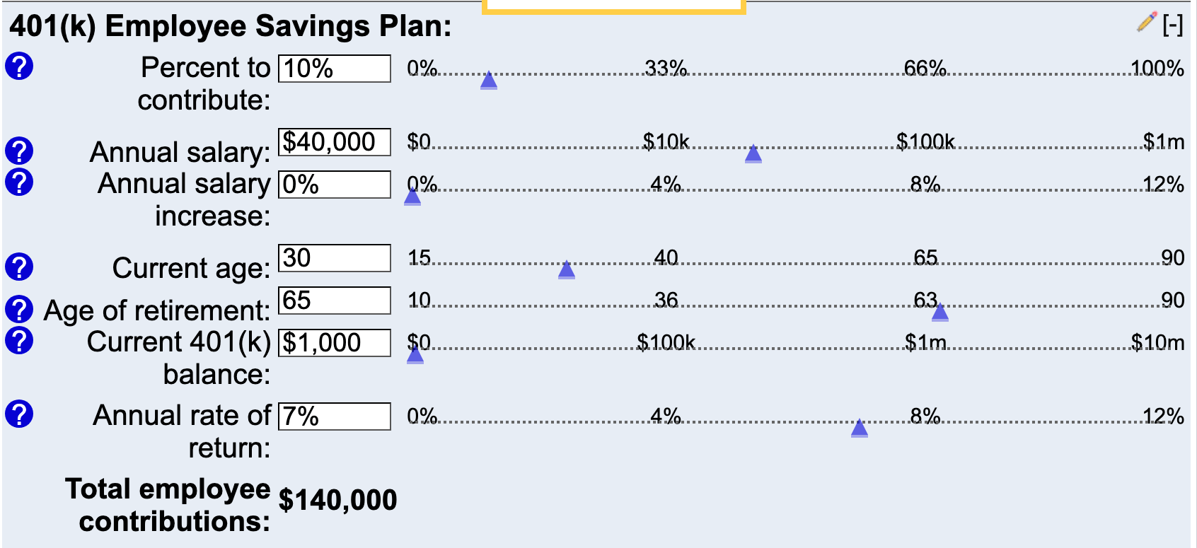 401k retirement calculator