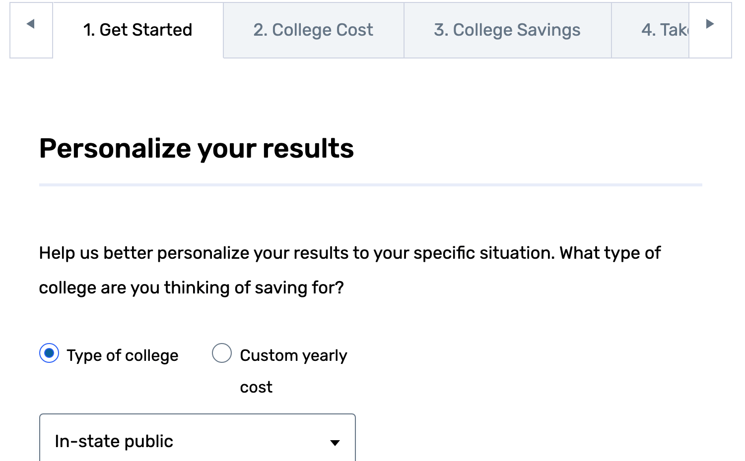 college savings calculator