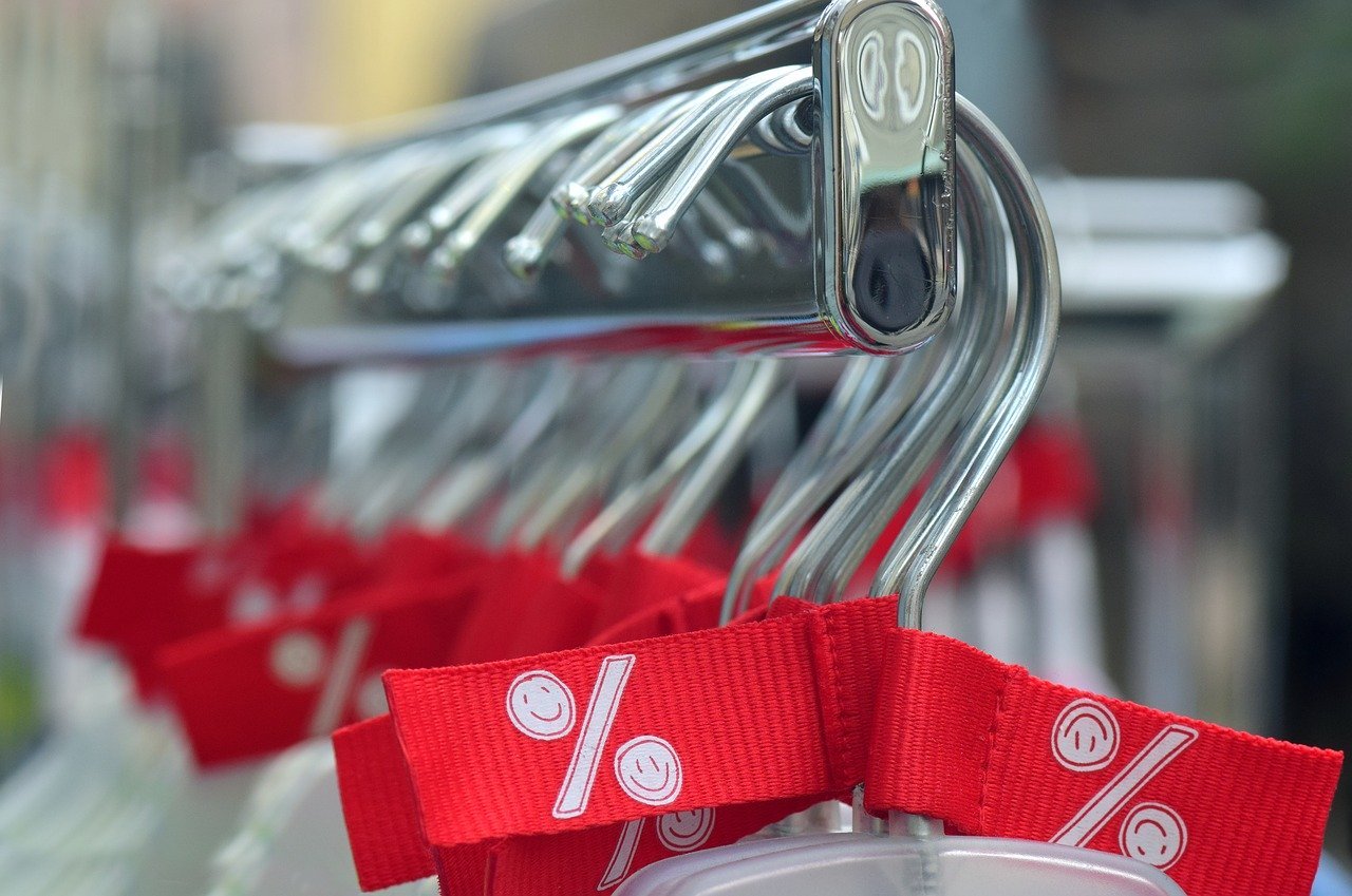 Hangers on a coat rack