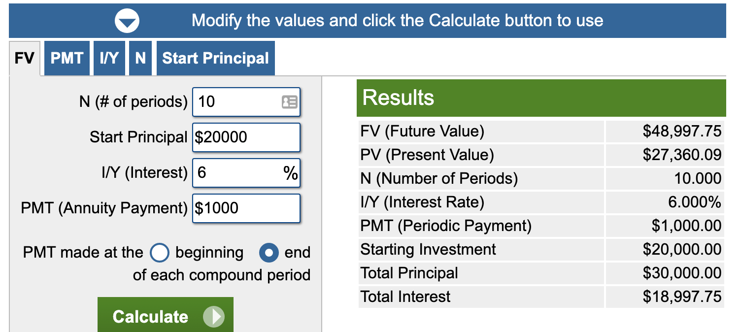 finance calculator