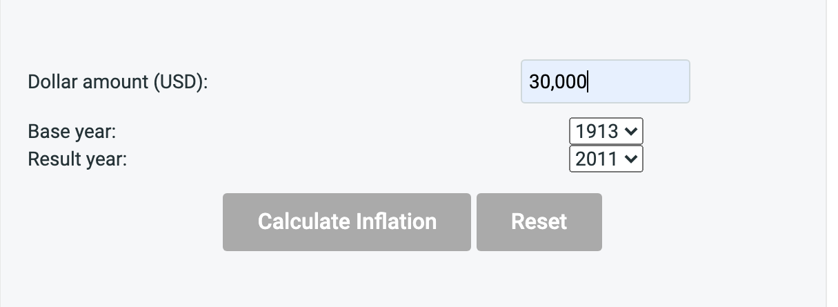 inflation calculator