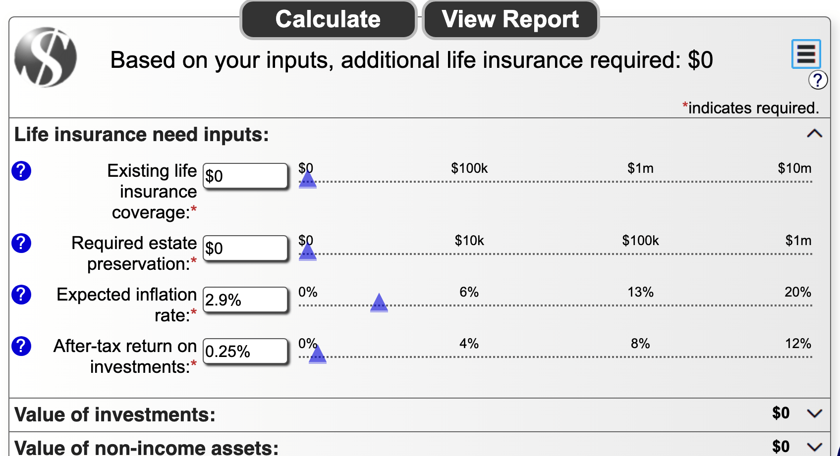 life insurance calculator