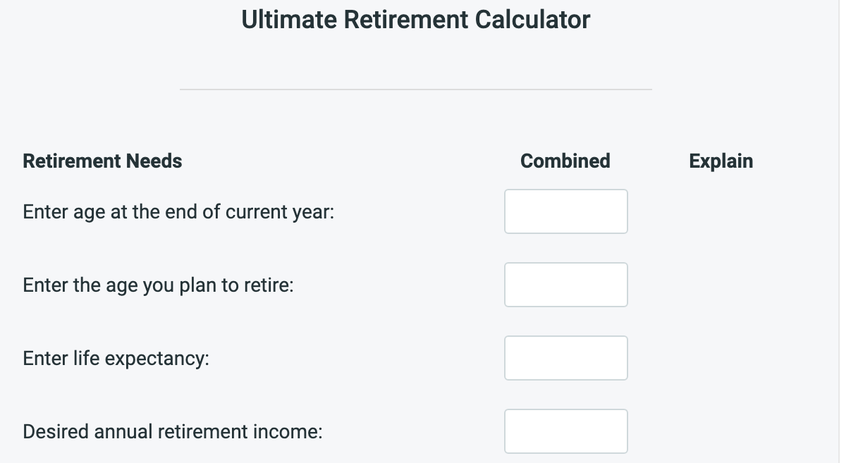 Ultimate Retirement Calculator