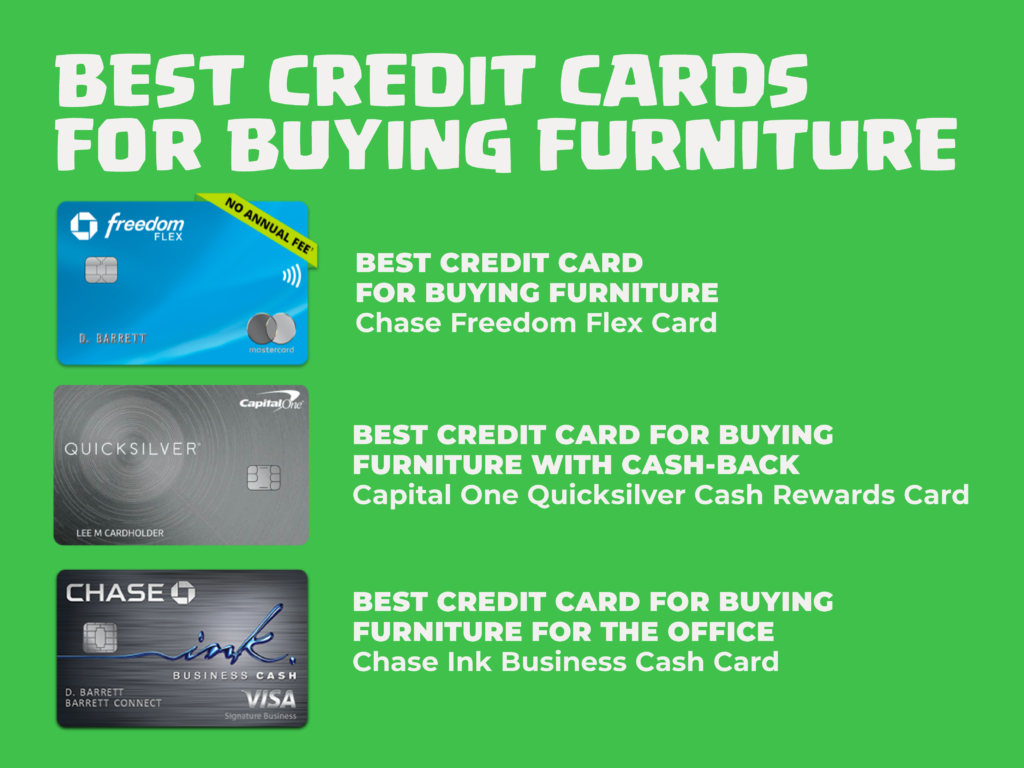 Best credit card for buying furniture