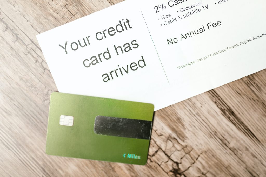 A new arrival credit card