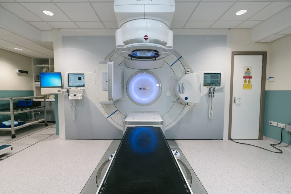 Radiation room of a hospital