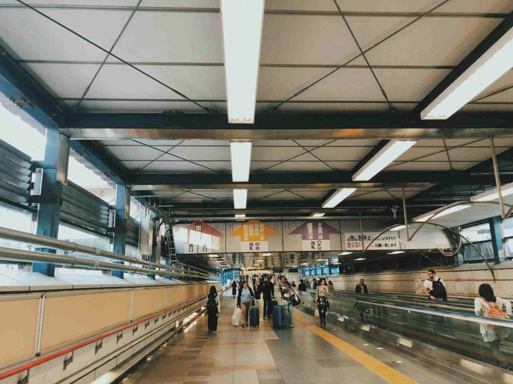 A busy airport